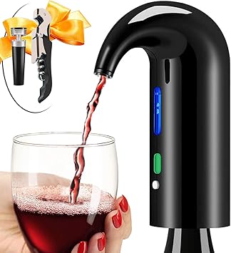 Wine Aerator Electric Wine Decanter Best Sellers One Touch Red -White Wine Accessories Aeration Work with Wine Opener for Beg