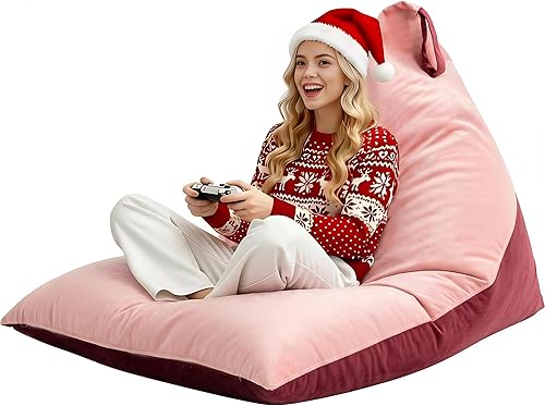 Miniatura 19 de Nobildonna Funda para puf de 4 pies (sin relleno) para adultos, funda de terciopelo extra grande de alta calidad de 400 litros, puf lavable sin