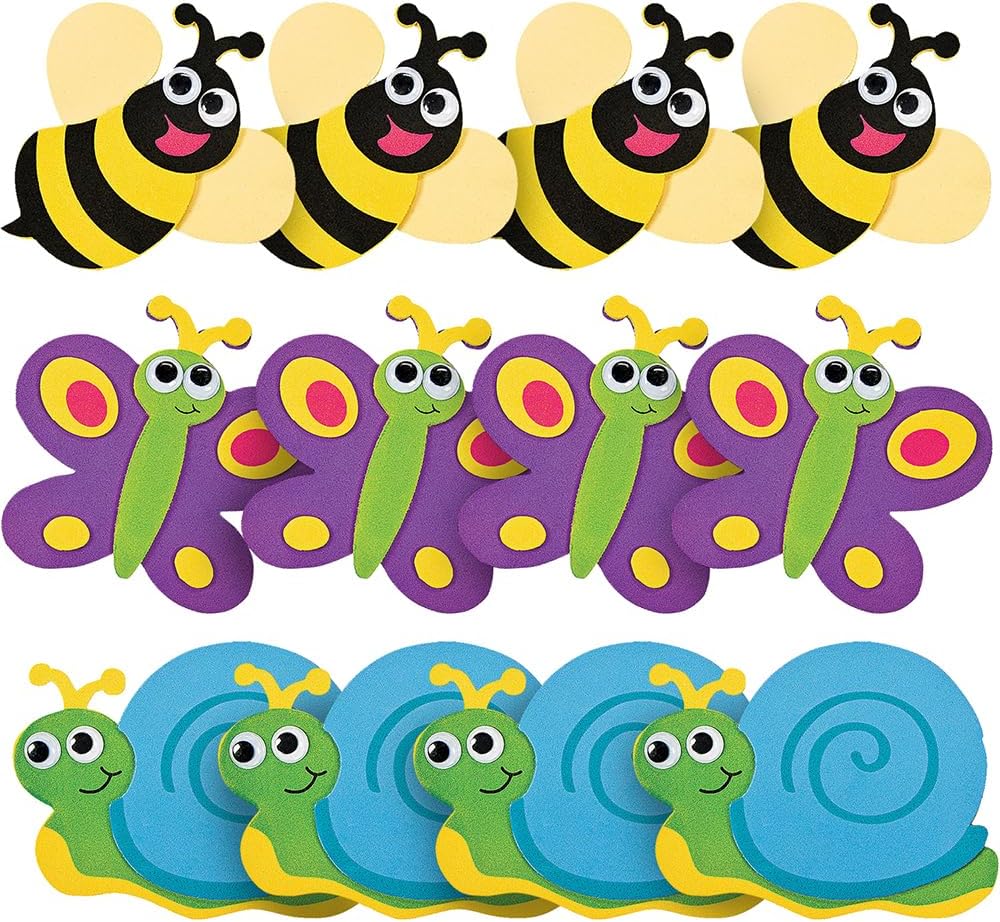Fun Express Bug Foam Magnet Ck - Crafts for Kids and Fun Home Activities - VBS Vacation Bible School Supplies/Decor