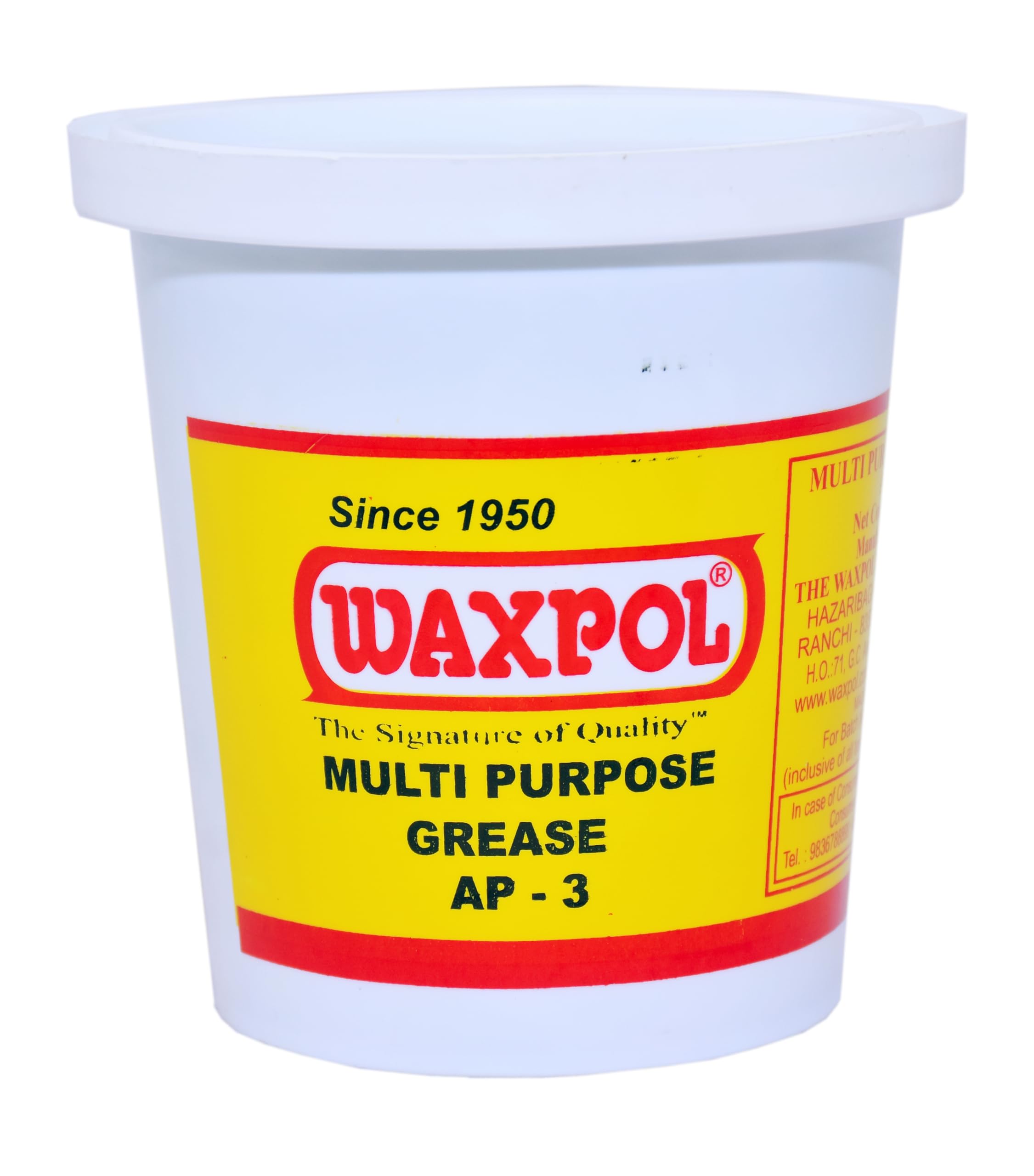 Waxpol AP-3 NLGI Approved Multipurpose Gel Grease 500g (Set of 6) (B08KXQ435Y) Amazon Price History, Amazon Price Tracker