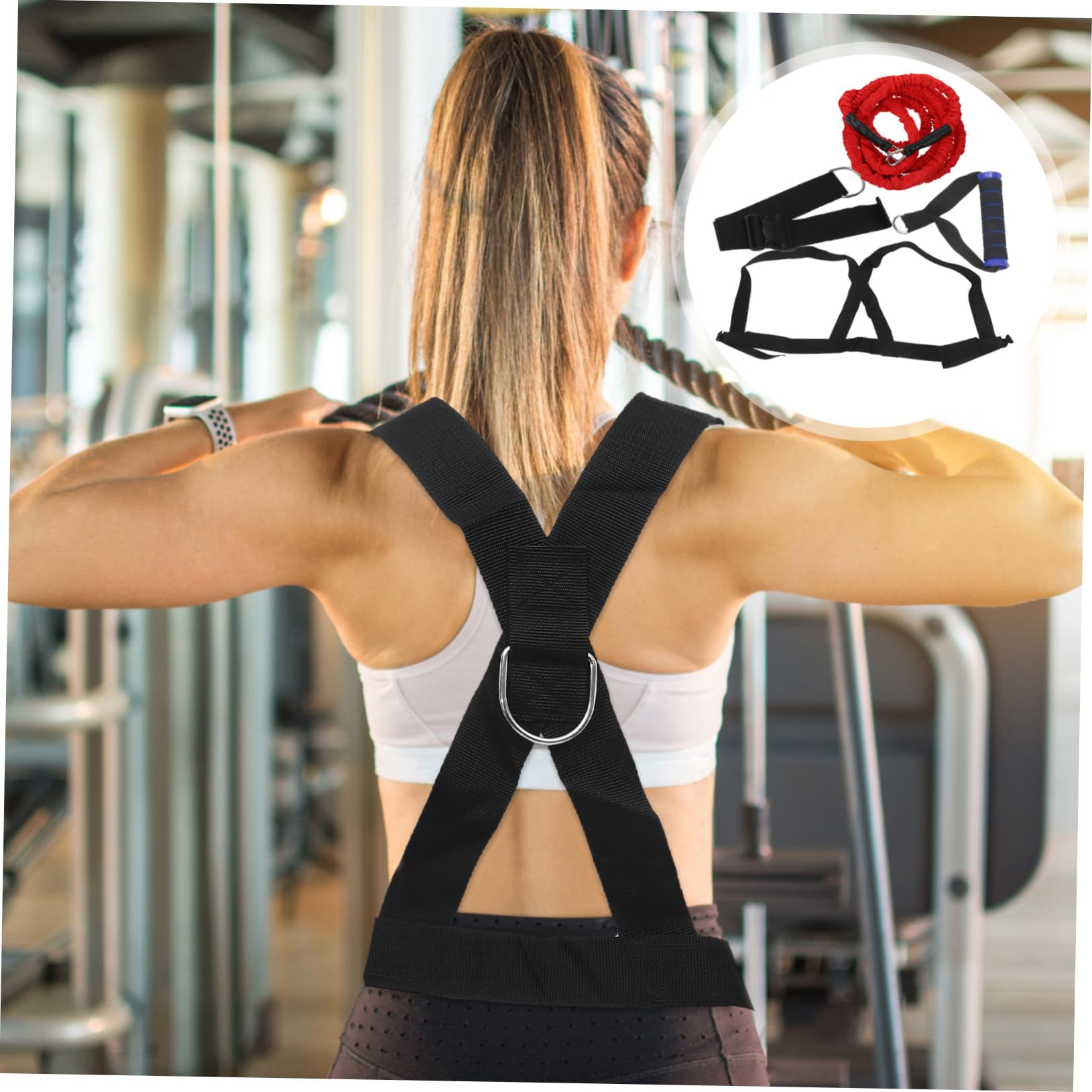 Cuerda de Entrenamiento de Resistencia para Dos Personas con Banda Elástica de Látex Natural para Sprint Saltos y Mejora de Fuerza Boxeo y Deportes Color Aleatorio