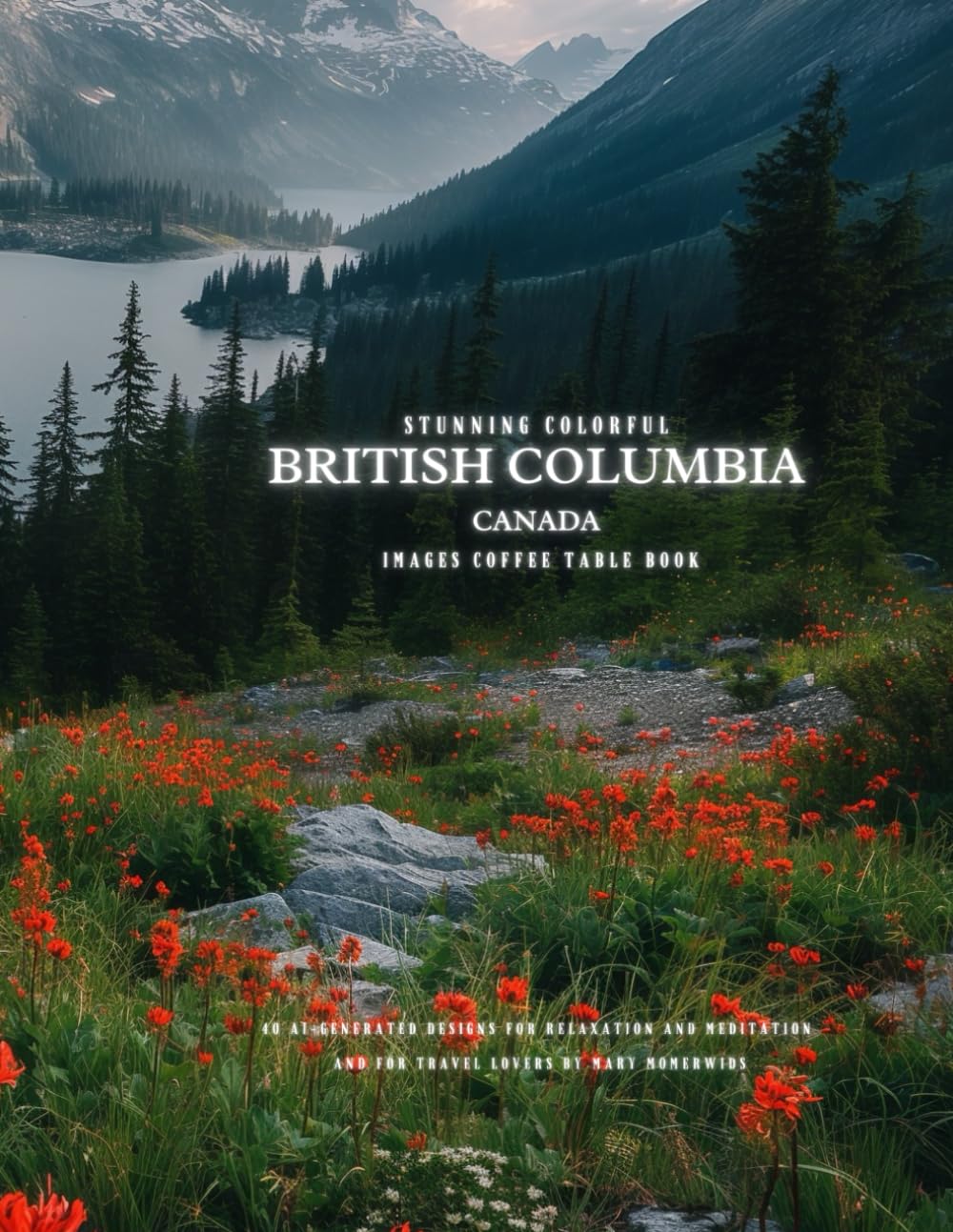 Stunning Colorful British Columbia Canada Images Coffee Table Book: 40 AI-Generated Designs for Relaxation and Meditation and for Travel Lovers