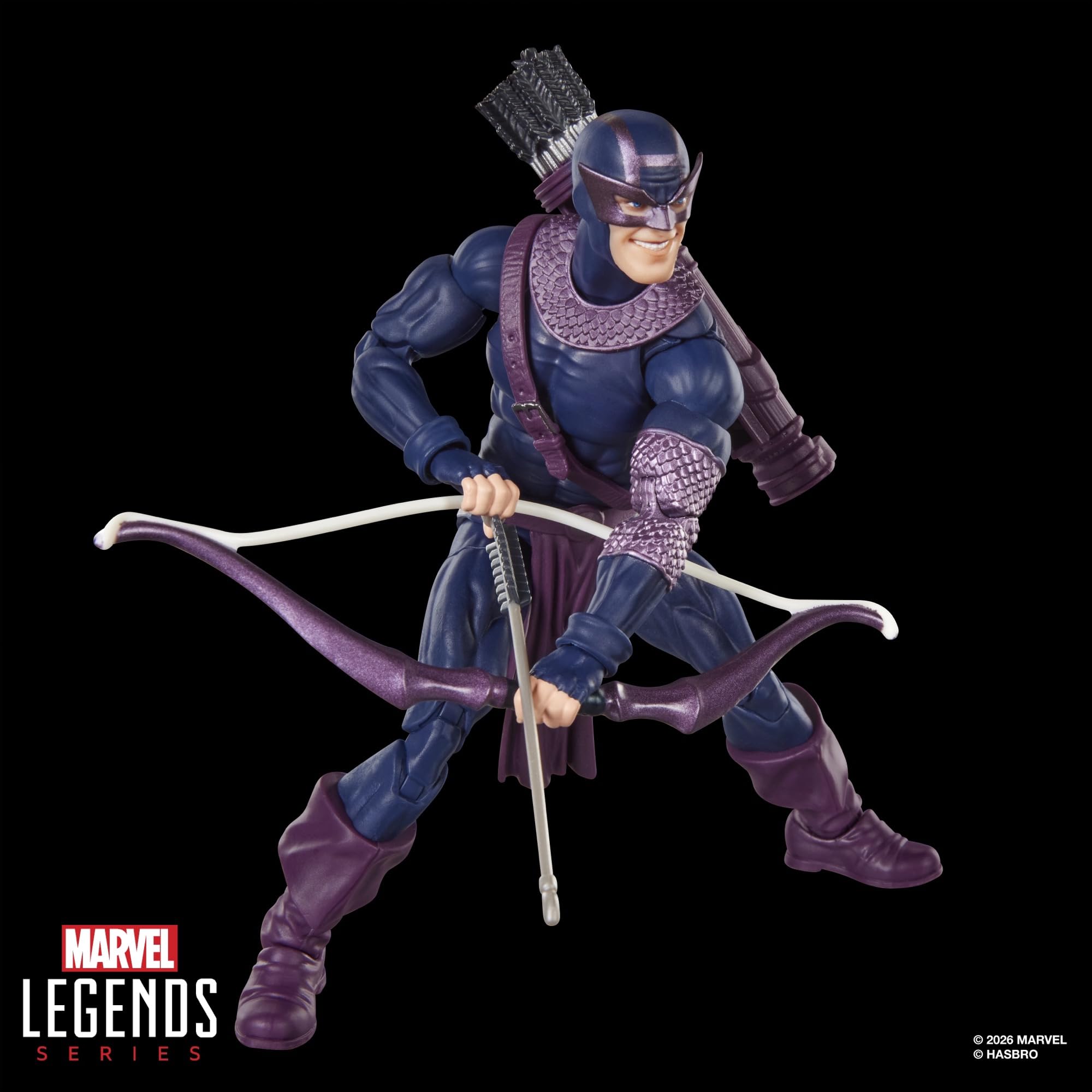 Marvel Legends Series, Dark Avengers Hawkeye, Figura de acción Coleccionable a Escala de 15 cm Inspirada en los cómics de los Vengadores Oscuros
