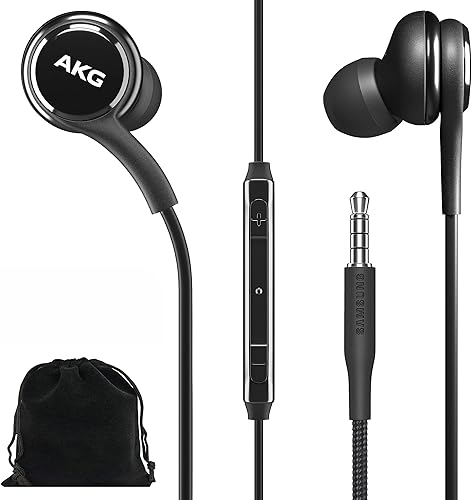Samsung AKG - Auriculares intrauditivos originales de 0.138 in con control remoto y micrófono para Galaxy A71, A31, Galaxy S10, S10e, Note 10, Note