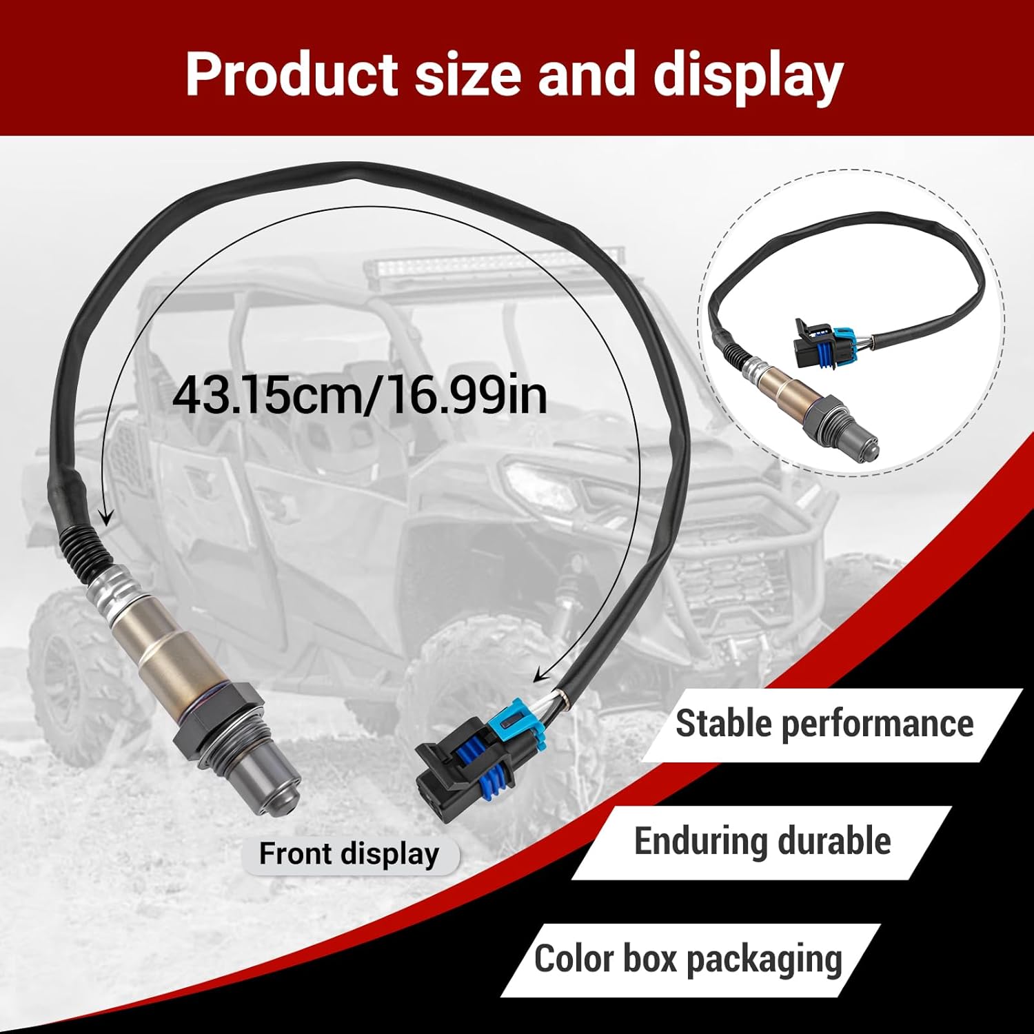 707600872 O2 Oxygen Sensor Compatible with Can-Am 2014-2017 Commanderby Defender HD10 HD5 HD8,2013-2018 Maverick 1000 X3 R Outlander 450 570 650 850,2015-2019 Renegade Spyder F3 RT-S by LOKFASISHA