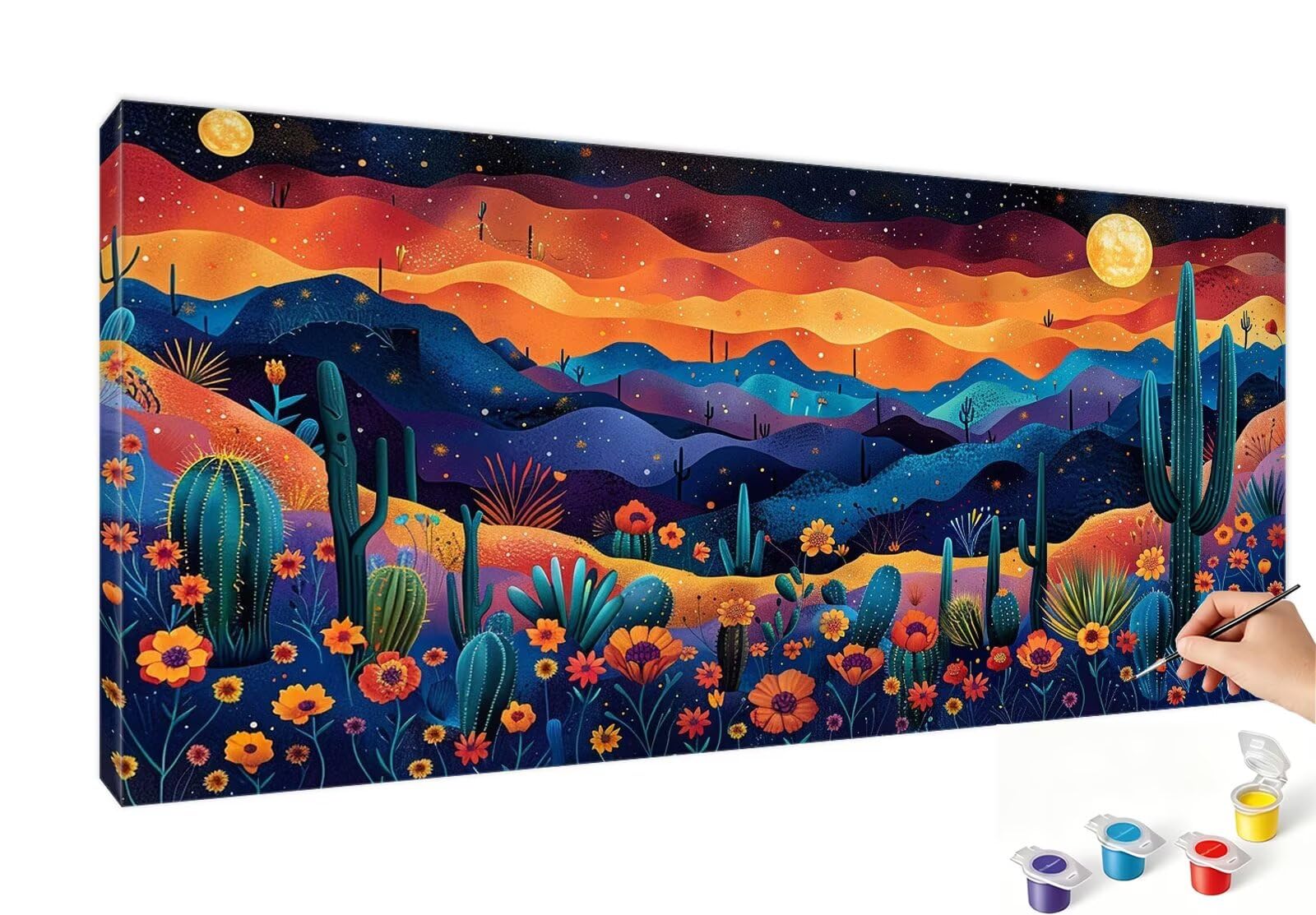 Peinture numéro fleur et paysage de montagne pour s'évader le week-end - 8