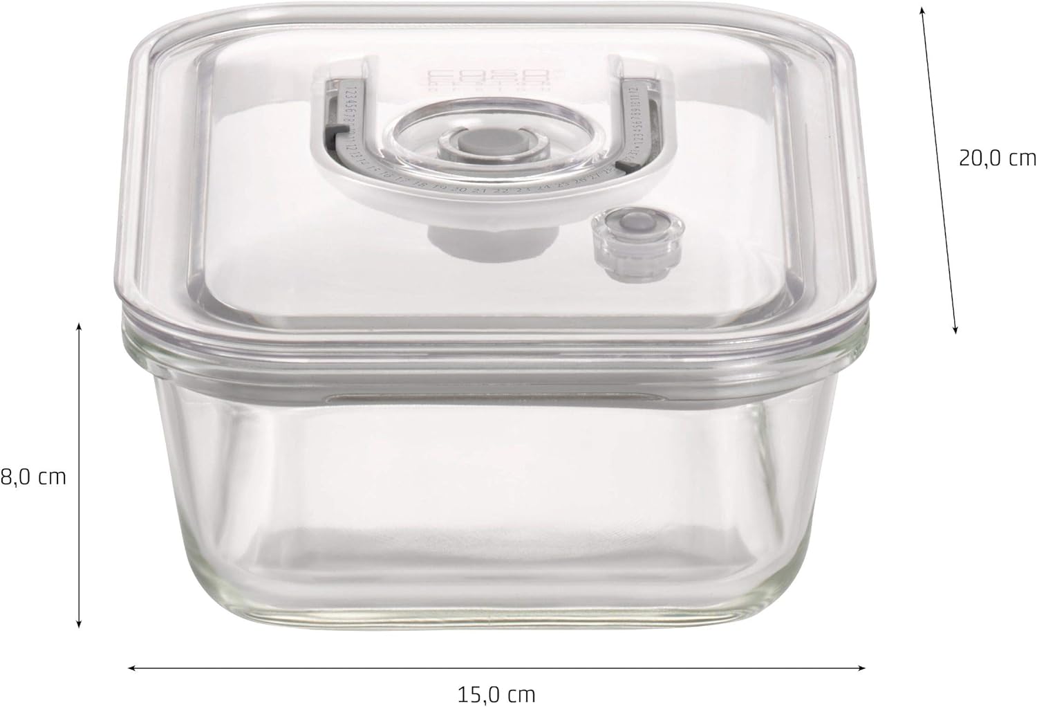 Caso 1192 Vacuum Fresh Container, Glass