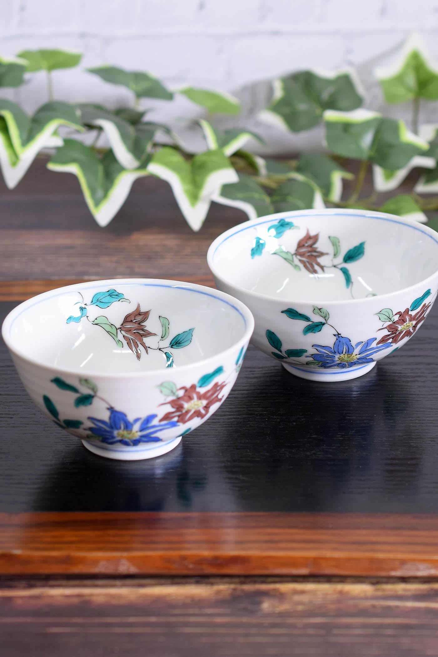 和座の蔵 ご飯茶碗 ペア セット おしゃれ 和食器 九谷焼 夫婦茶碗 鉄仙 茶碗 陶器 高級 ブランド 食器 結婚プレゼント 人気 還暦 お祝い 両親 | 結婚祝い プレゼント 結婚記念日 還暦祝い 古希祝い 喜寿祝い 米寿祝い ギフト 40代 50代 60代 70代 80代