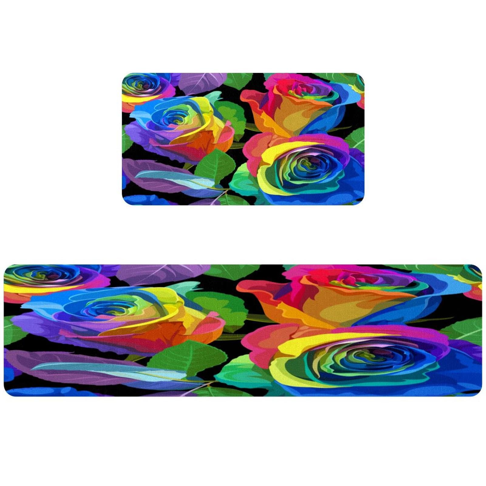 Tapetes de cocina absorbentes VAPOKF alfombras lavables antideslizantes para pasillo