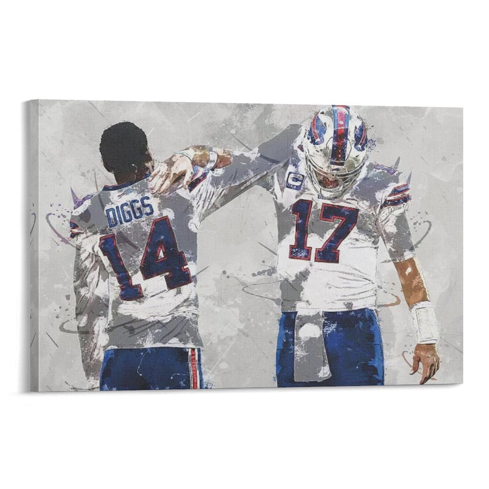 ASUIU Josh Allen Canvas Poster Poster Cool Artworks Painting Wall Art Canvas Prints Hanging Picture Posters 20x30inch(50x75cm)