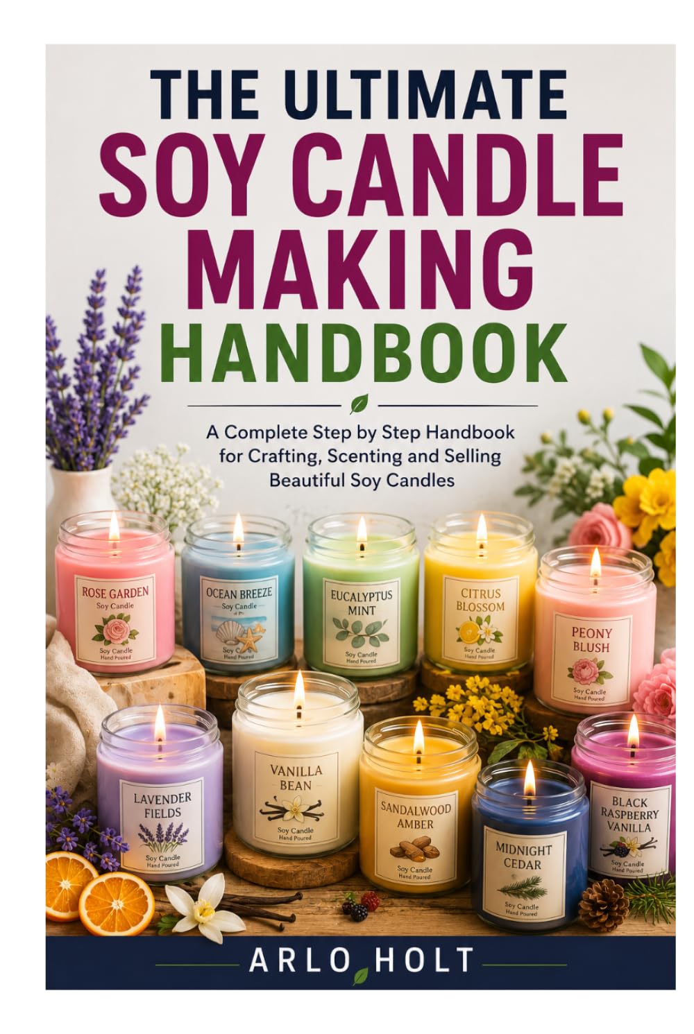 The Ultimate Soy Candle Making Handbook: A Complete Step by Step Handbook for Crafting, Scenting and Selling Beautiful Soy Candles (Creative Pursuits Library)