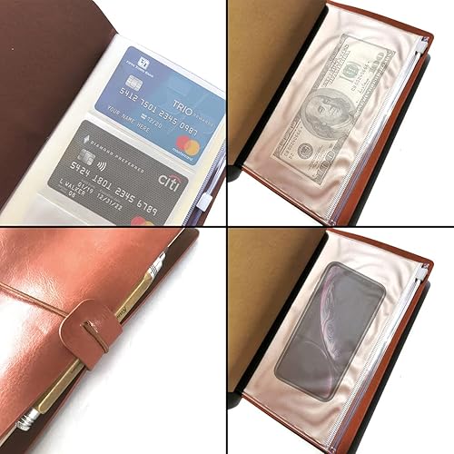 Miniatura 7 de NGAEAK Diario de cuero con cita inspiradora de mentalidad, regalo de oficina para mujeres y hombres, definición de mentalidad, diario de viaje de