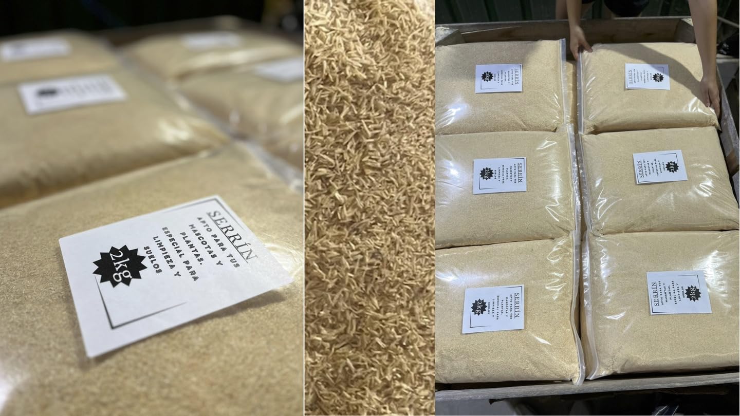 Serín De Madera Virgen – Bolsa De 25 Litros Para Limpieza, Secado De Suelos Y Absorción De Líquidos