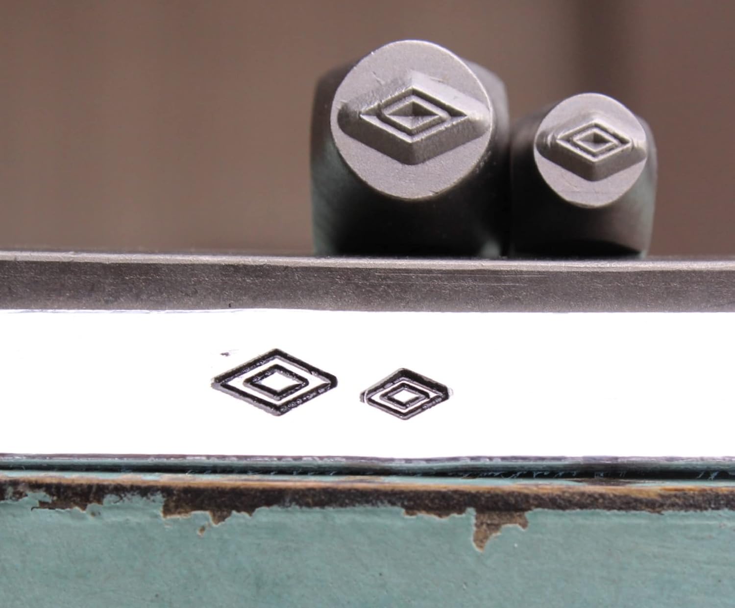 5mm and 7mm Southwest Medicine Man Eye Symbol Metal Punch Design 2 Stamp Set - Supply Guy - CH-42359