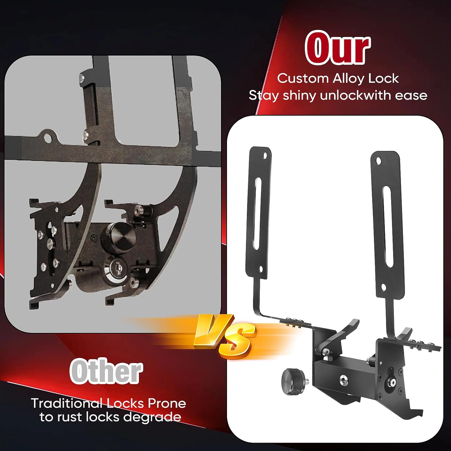 【Uptodate】 2026 New Model Y Juniper Original No Drill Front License Plate Holder - Fit for Model Y License Plate Holder Aluminum Alloy Removable No Drilling No Adhesives Lockable License Plate Frame