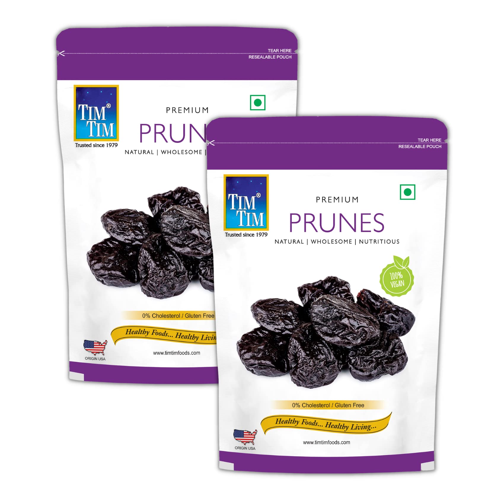 Tim Tim Premium Prunes 400 grams (200 grams X 2), Dried Prunes | Pitted Prunes (B0C61W78J4) Amazon Price History, Amazon Price Tracker