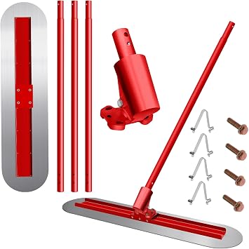 Composite Skimming Blade Combo Stainless Steel 12.79 * 73.22 * 2.36 inches Holder Pro-Grade Stainless Steel Sturdy and Durable Drywall Skimming Tools for Smoothing Wall and Ceiling