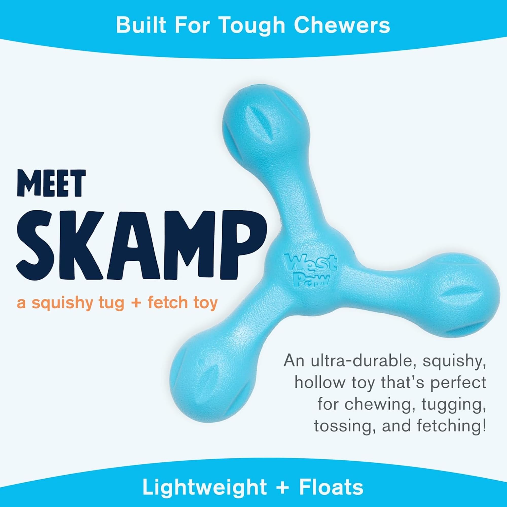Amazon.com : WEST PAW Zogoflex Air Skamp Tug-of-War Stick Dog Chew