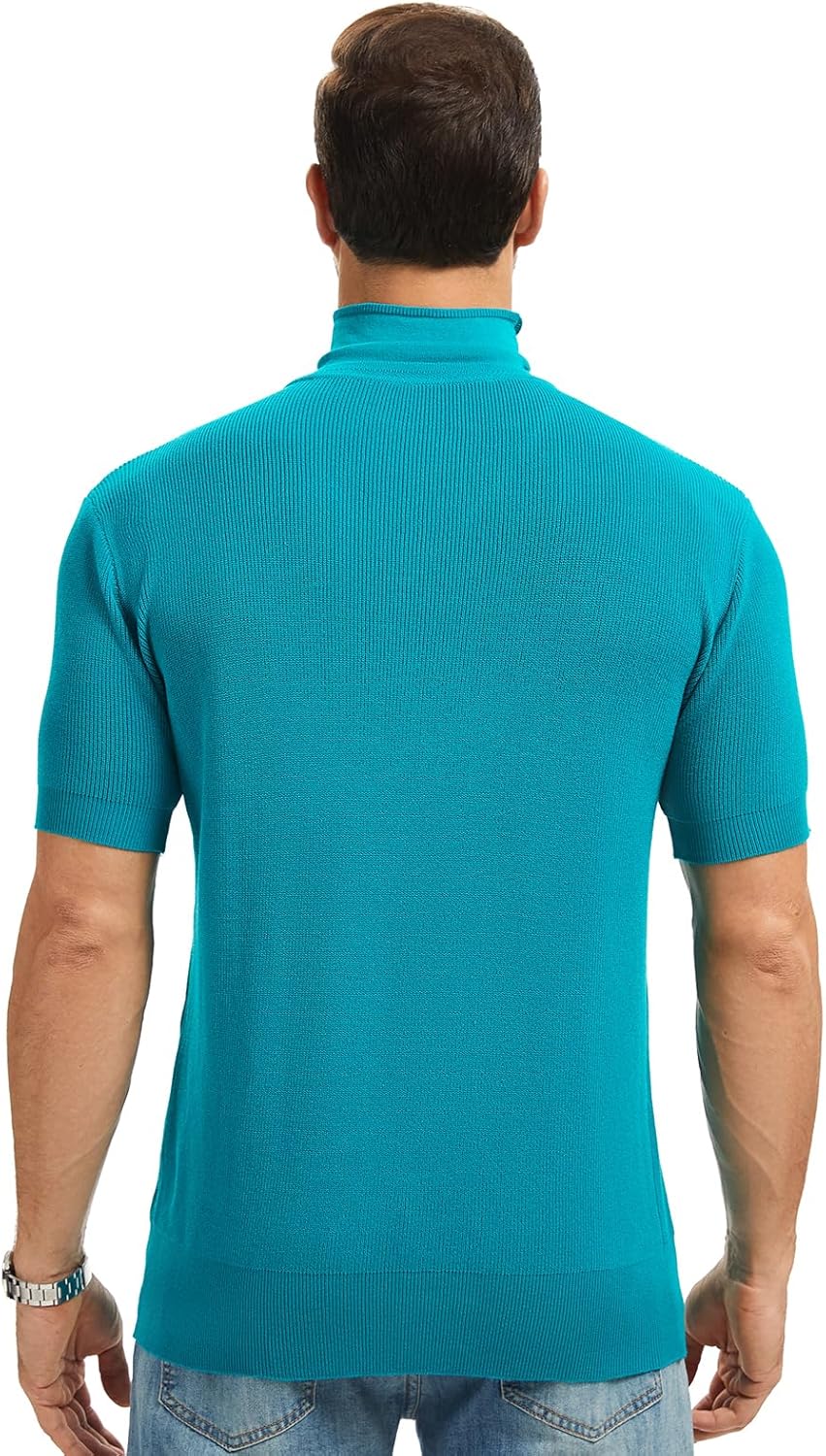 Halloween Cosplay Men Costume Knit Sweater Adult Half Sleeve Knitted Sweater Pullover Top - Image 4