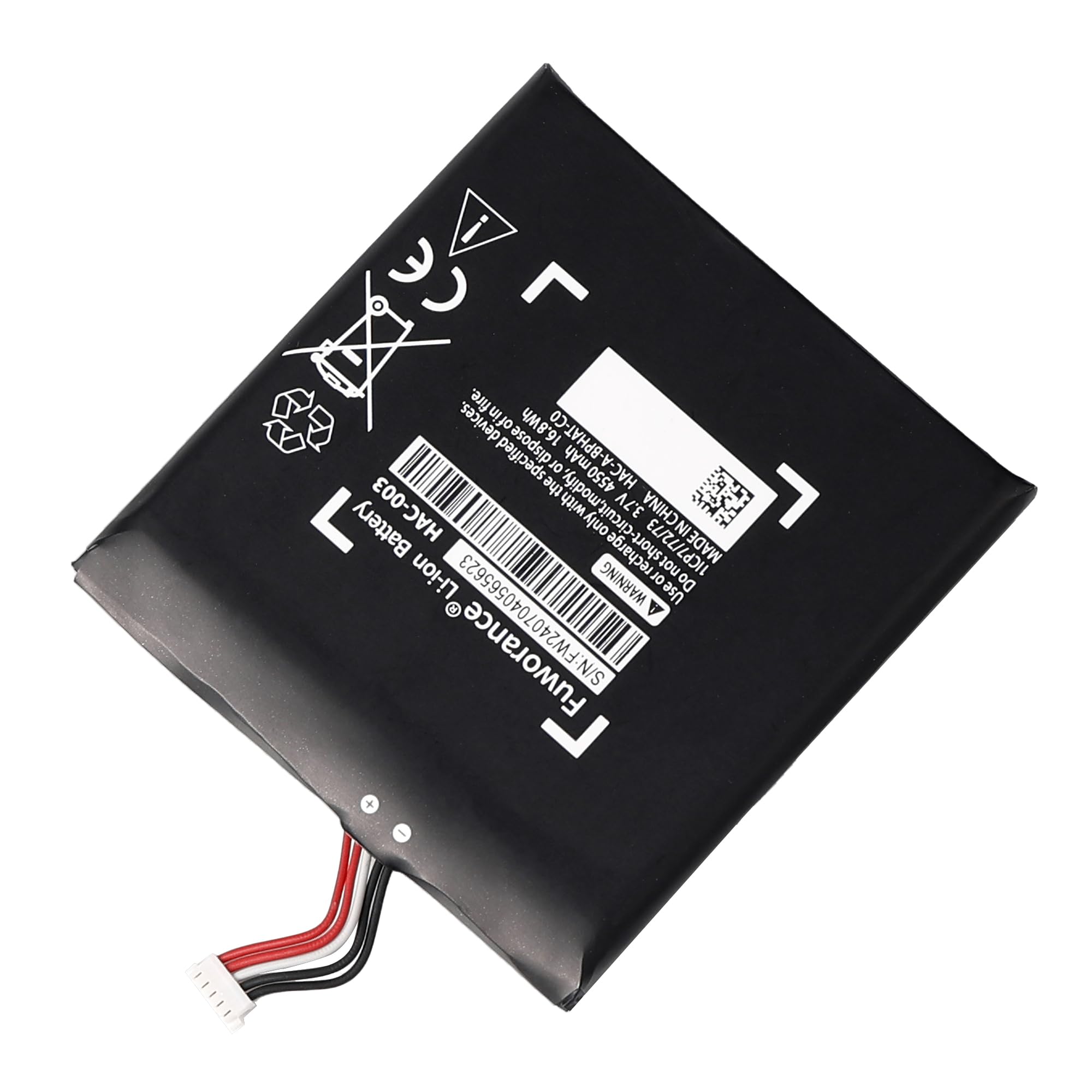 4550mAh 3.7V Batterie Compatible avec Nintendo Switch 2017 HAC-001, HAC-003, HAC-A-BPHAT-C0, HAC-S-JP/EU-C0 Console de Jeu Batterie Li-ION de Remplacement avec des Outils de Réparation