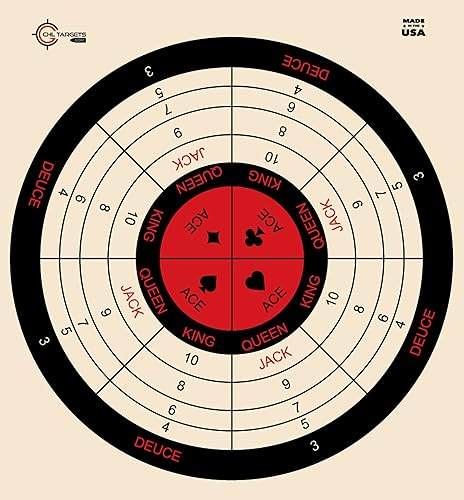Miniatura 4 de Objetivos de campo de tiro  Paquete de 50 objetivos, 10 objetivos de cada diseño de objetivo, objetivos de silueta para rifle, pistola, Airsoft,