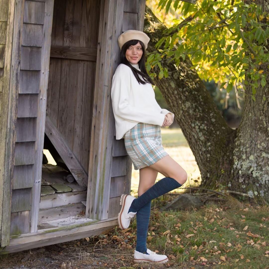 ja vie Cashmere Merino Compression Socks for Women & Men Knee High Stockings with Seamless Toe (15-20 mmHg) - Image 5