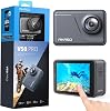 AKASO V50 Pro Native 4K30fps 20MP WiFi Action Camera with EIS Touch Screen 98 feet Waterproof Camera Support External Mic Remote Control with Helmet Accessories Kit