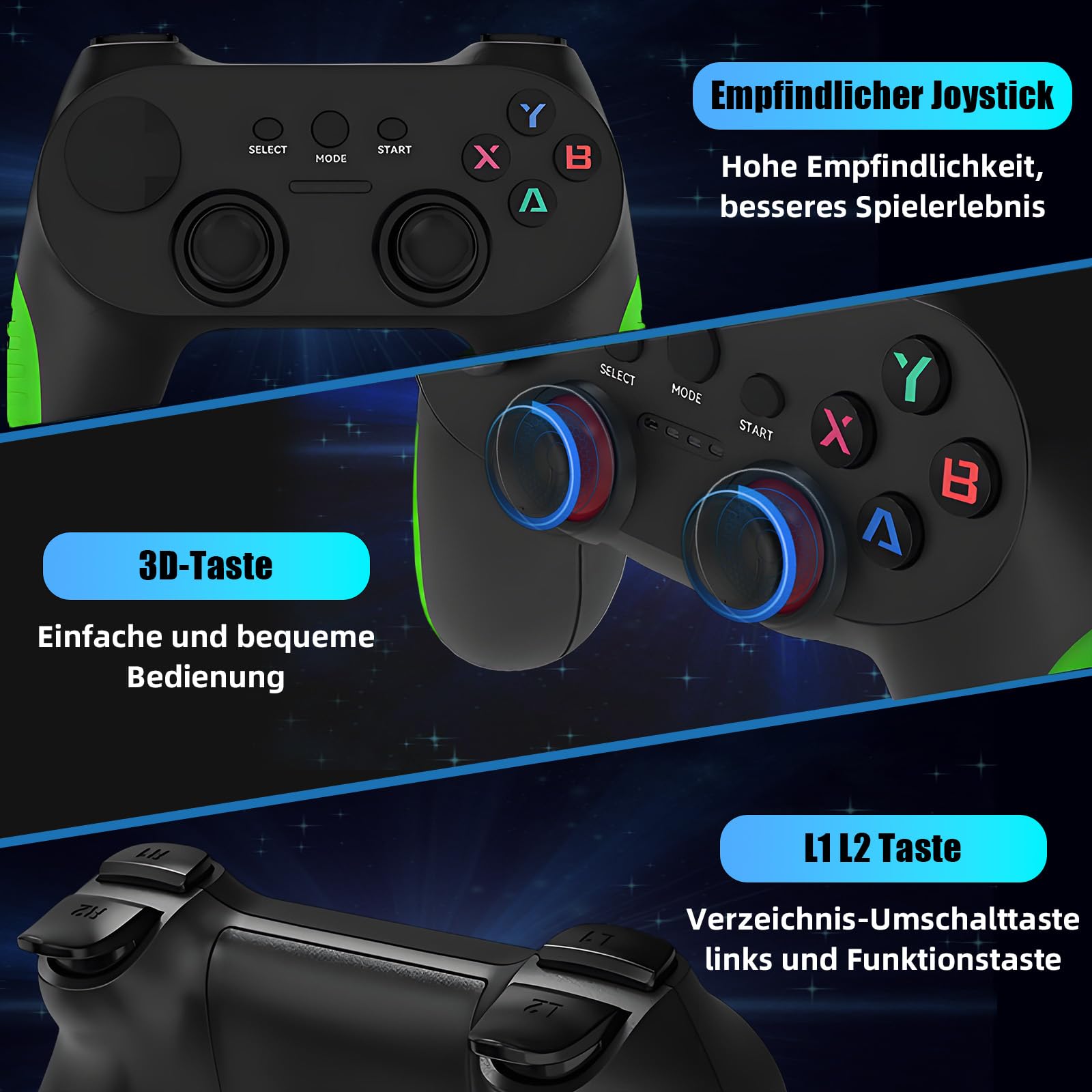 G36 Pro Retro Spielkonsole Retro Konsole,120000+ Spiele 50+ Emulatoren,EmuELEC 4.3+Android 9.0 Dual-System,4K Game Stick mit 4 kabellosen Controllern,Plug & Play Retro-Videospielkonsole für TV (256G)