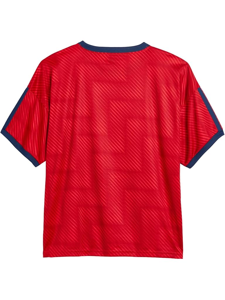 Red adidas Aop World Soccer Top (Big Kid)