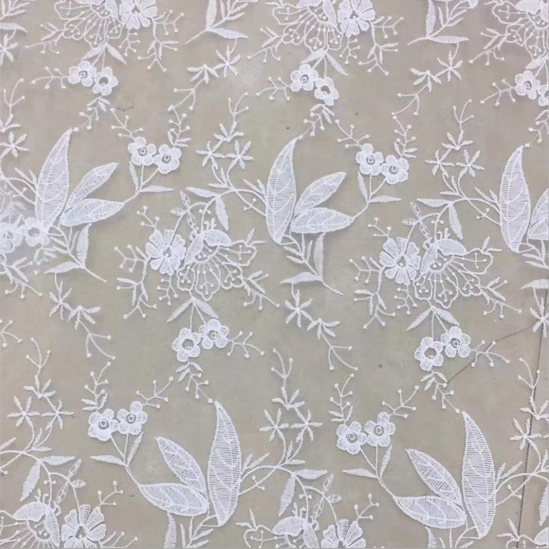 捧呈 Irizポリエステルメッシュ生布ミルクシルク水溶性レースレディースドレスウェディングレース生地