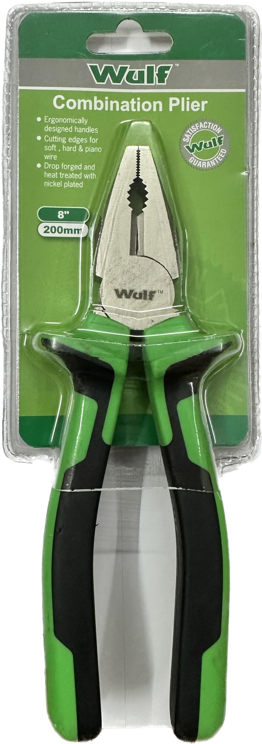 WULF 8 inch Pliers Combination Nose Cutting Plier | Cutting Plier Tool Kit | Anti-Rust Shockproof Gripping | Ideal for Cutting & Gripping Wires | Industrial & Plumber Hand Tools (B08KGT4PXN) Amazon Price History, Amazon Price Tracker