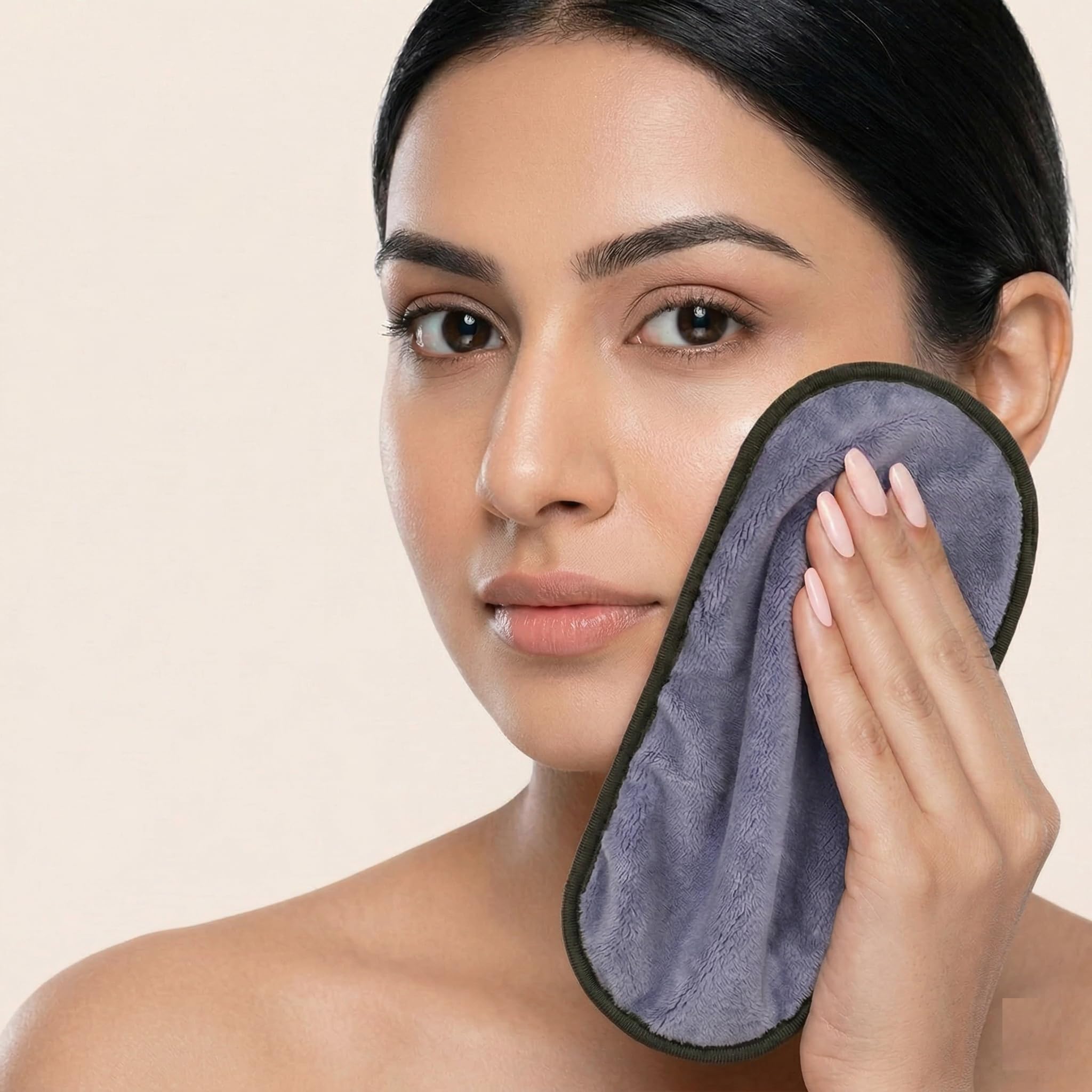 Story@Home Microfiber Makeup Remover Pads (Pack of 2, Grey) | Ultra Soft Face Pads | Instant Deep Clean Makeup Removal | Reusable, Eco-Friendly, Quick Dry & Highly Absorbent-image-43