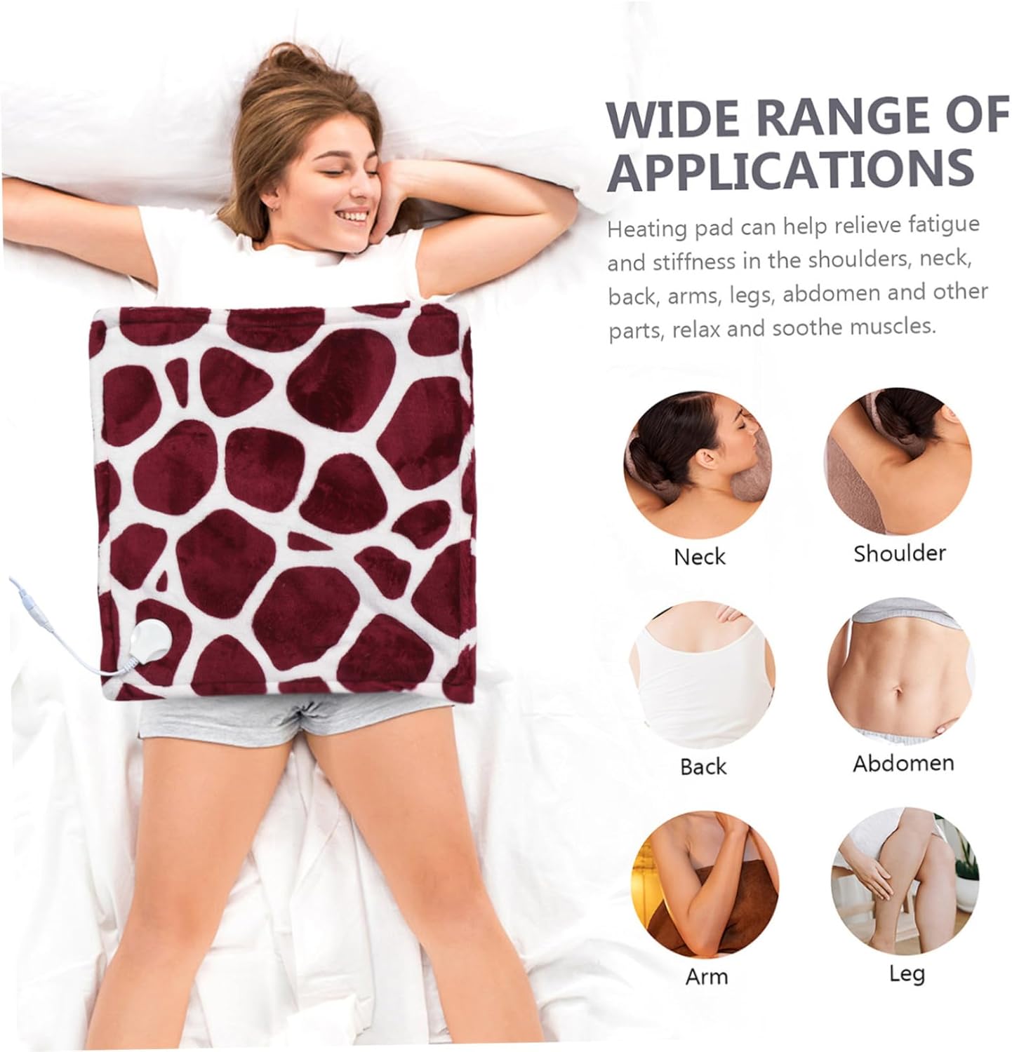 Cabilock Warmth Anywhere Electric Lap Blanket Heat Pad Boys and Girls-Friendly Easy to Use Winter Heating Mat