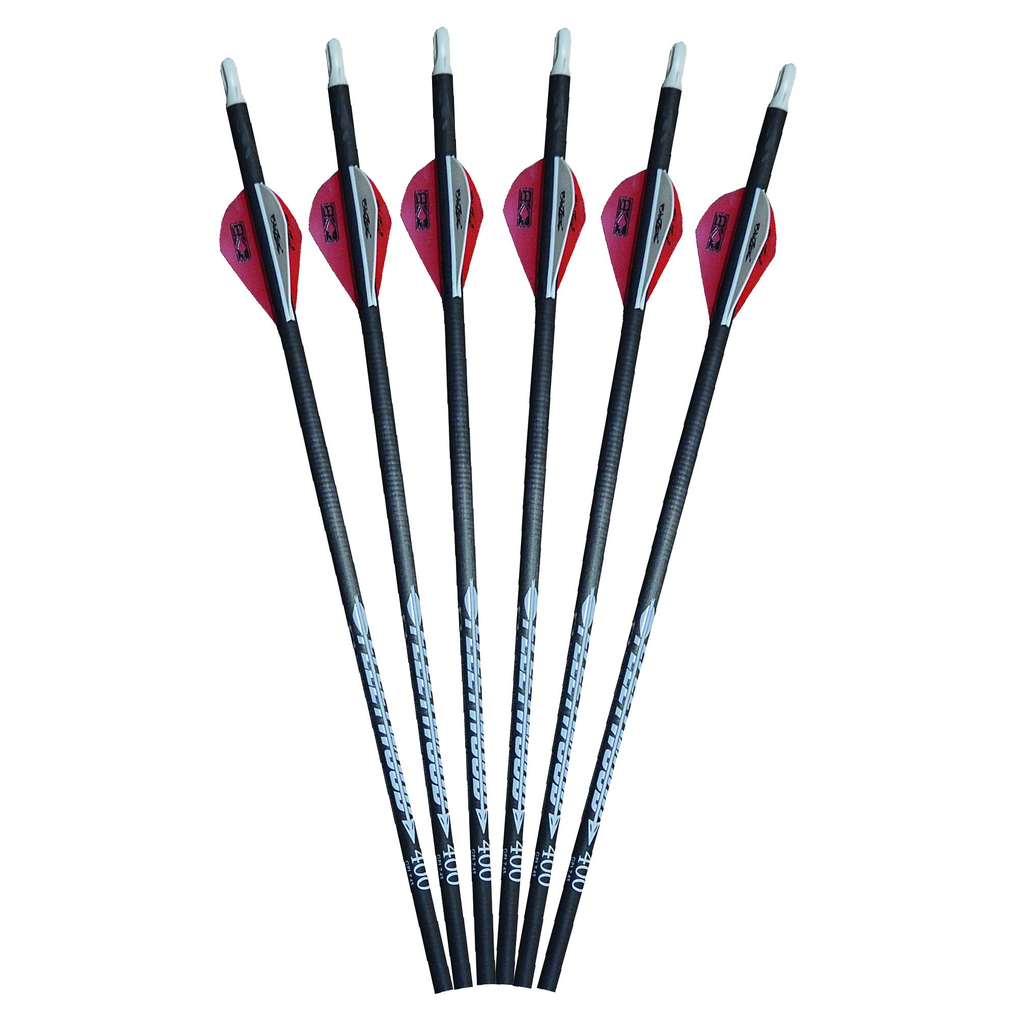Fleetwood Arrows w/Vanes 6 Pack (Red, Spine 400)