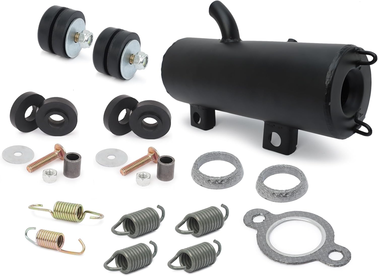 Muffler Silencer KIT W SEALS/SPRINGS Fits Polaris Scrambler 500 2x4 2000-2002