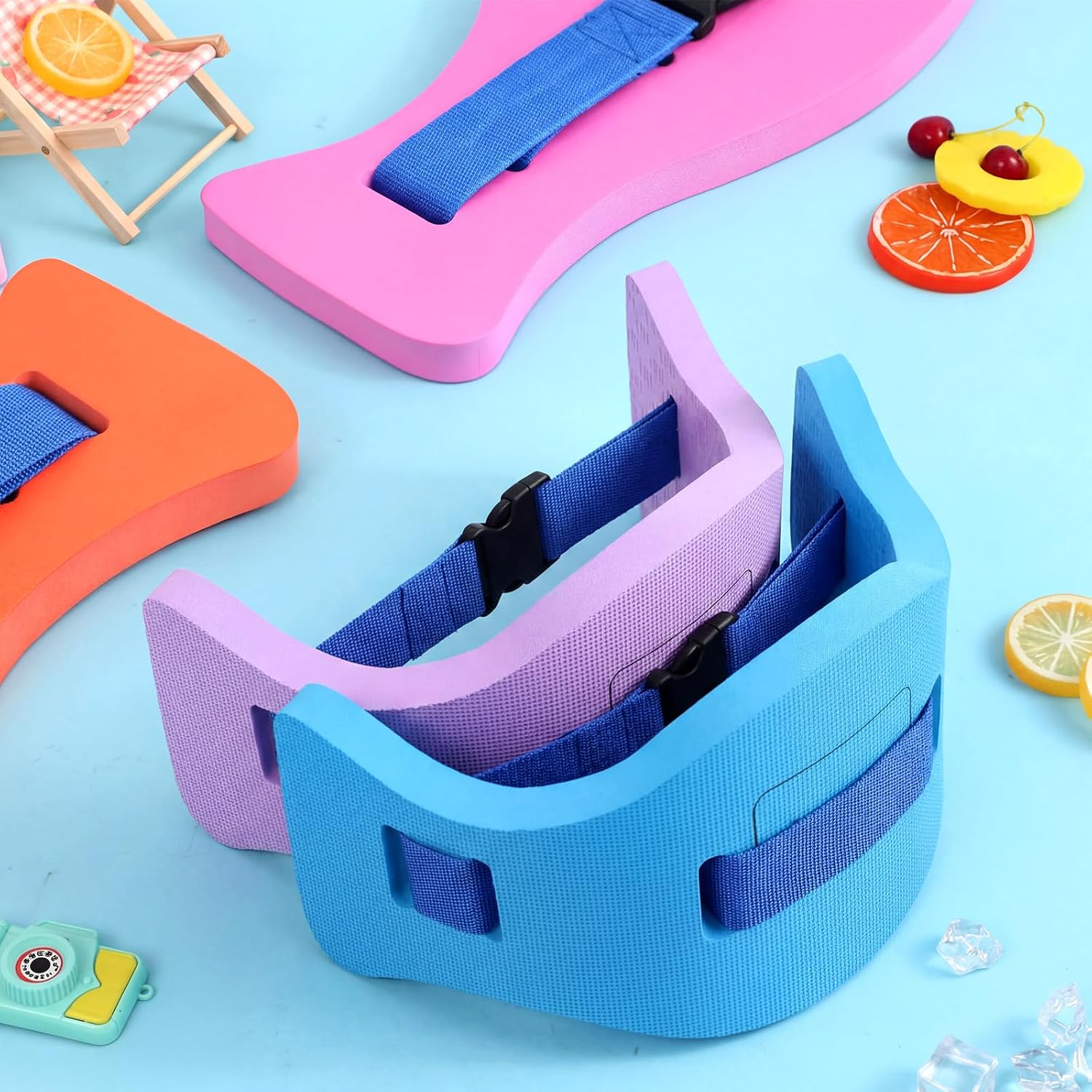 Wettarn Kids Float Swim Belts with Adjustable Strap EVA Buoyancy Aid Aerobics Exercise Belt for Youth Children Foam Waist Flotation Fitness for Pool Swimming Training