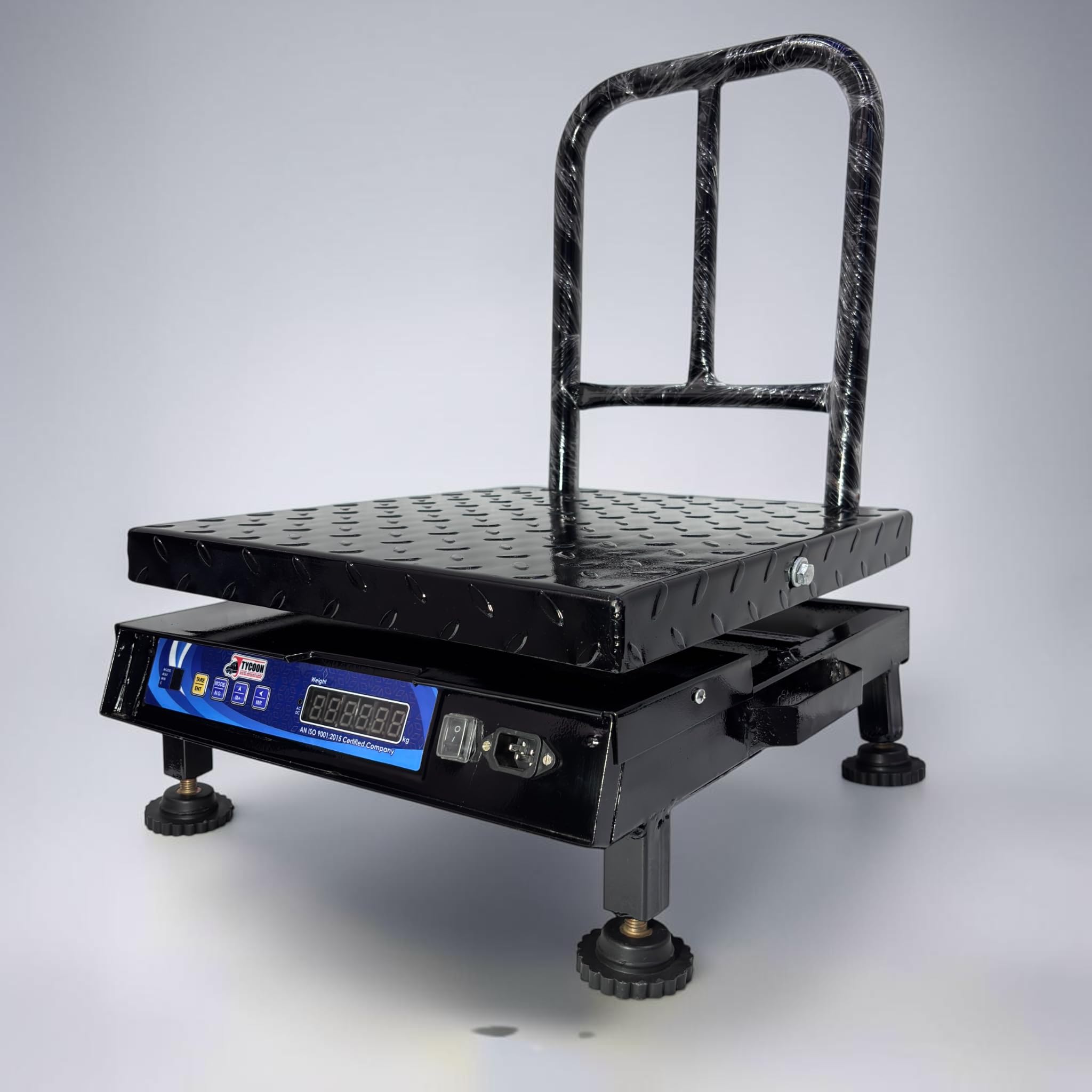 TYCOON Weight Capacity 200 kg x 10 g Accuracy | Electronic Weighing Scale | Heavy Duty Portable Scale | 400 x 400 mm Mild Steel Platter| Green LED Display | Industrial & Commercial Weighing Machine-image-31
