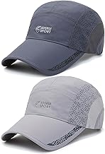 TAGVO 2 Pack Baseball Caps Lightweight & Breathable, Quick Dry with Adjustable Fit for Men & Women