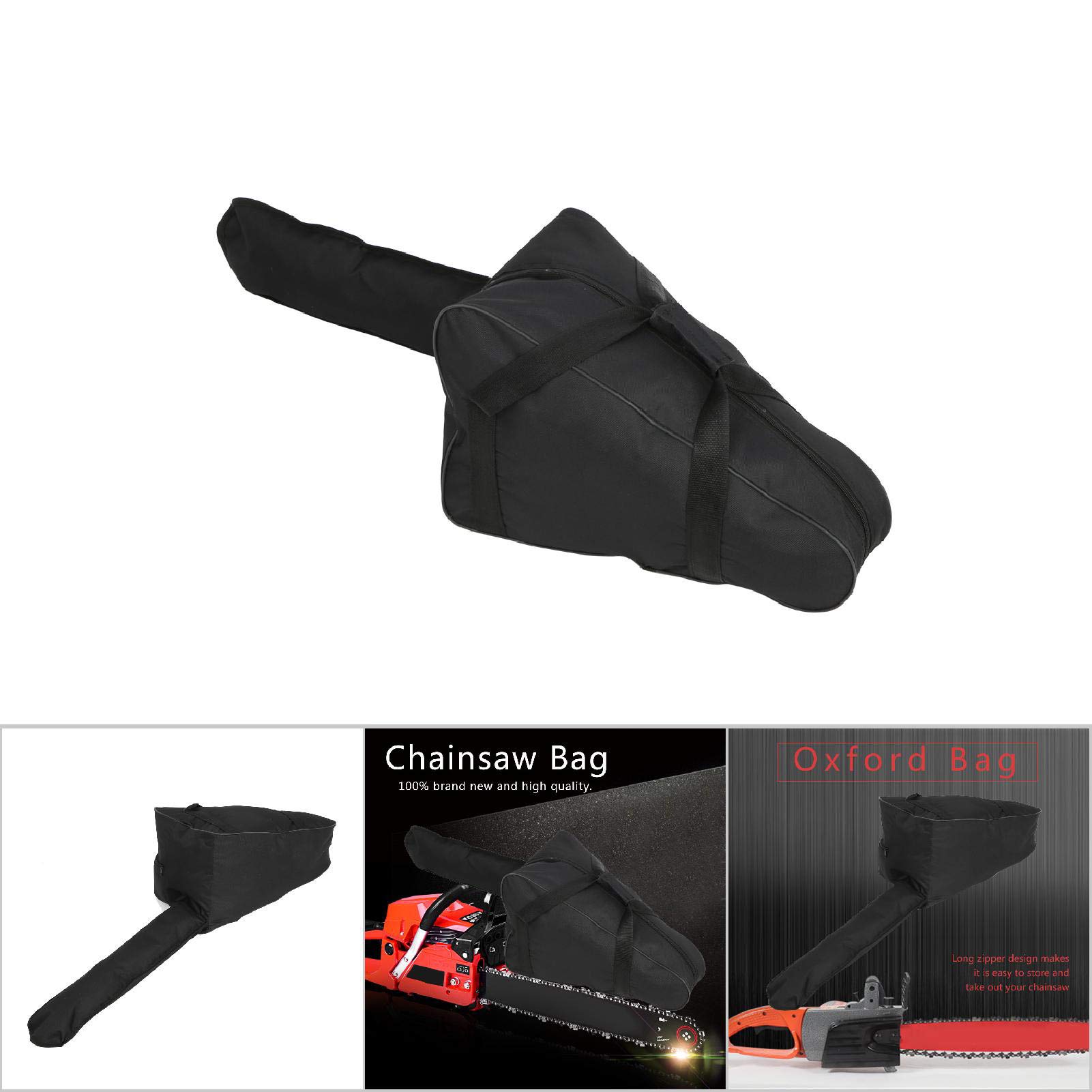 Sac de tronçonneuse imperméable Oxford 600D - Etui de protection robuste portable avec fermeture à glissière sécurisée - Pour bûcherons professionnels et forestiers en déplacement