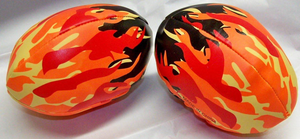 Dozen Flaming Foam Mini Footballs