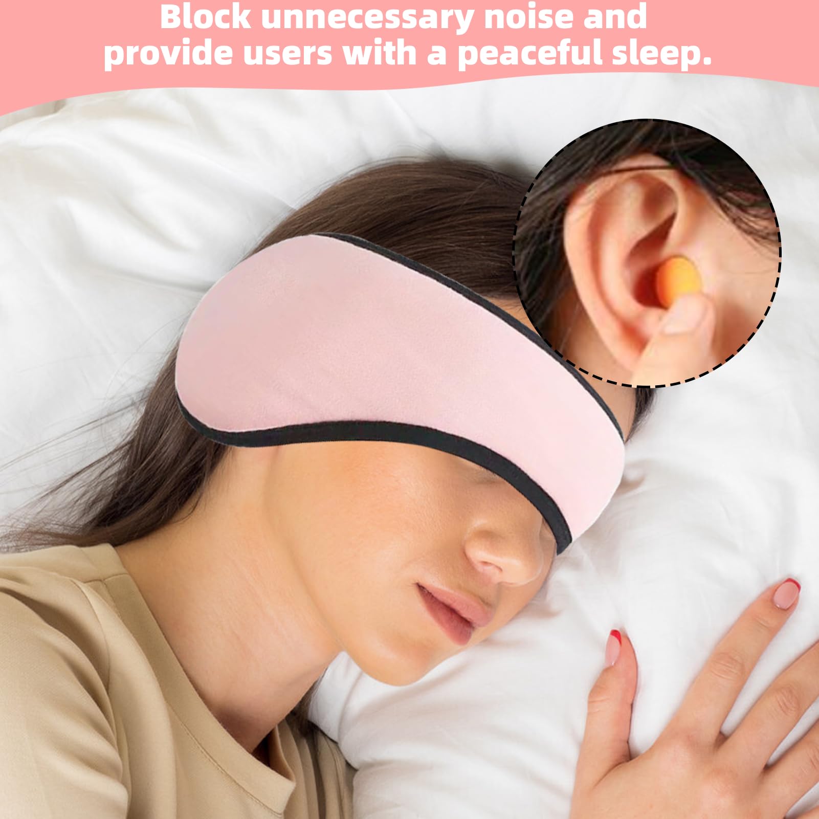 Cache-Oreilles Insonorisés Et Chauffants Healeved - Bandeau Pour Dormir Noir En Coton