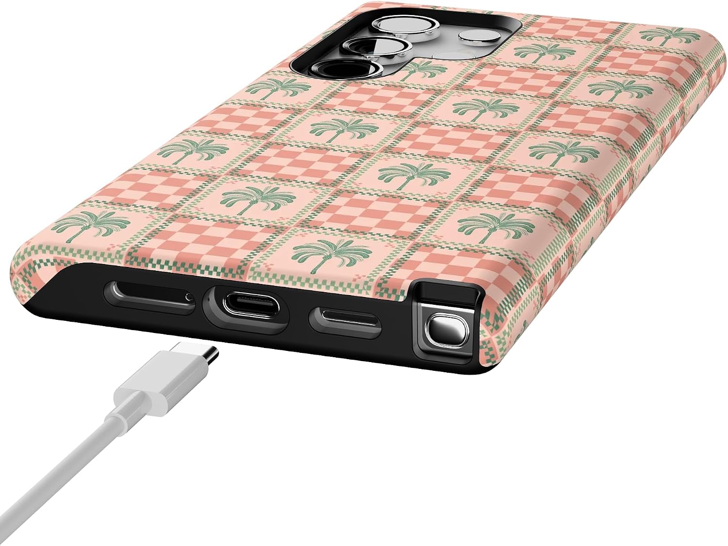 Casely Galaxy S24 Ultra Case | The Social Club | Palm Beach | Essential Slim Dual-Layer Protective Design