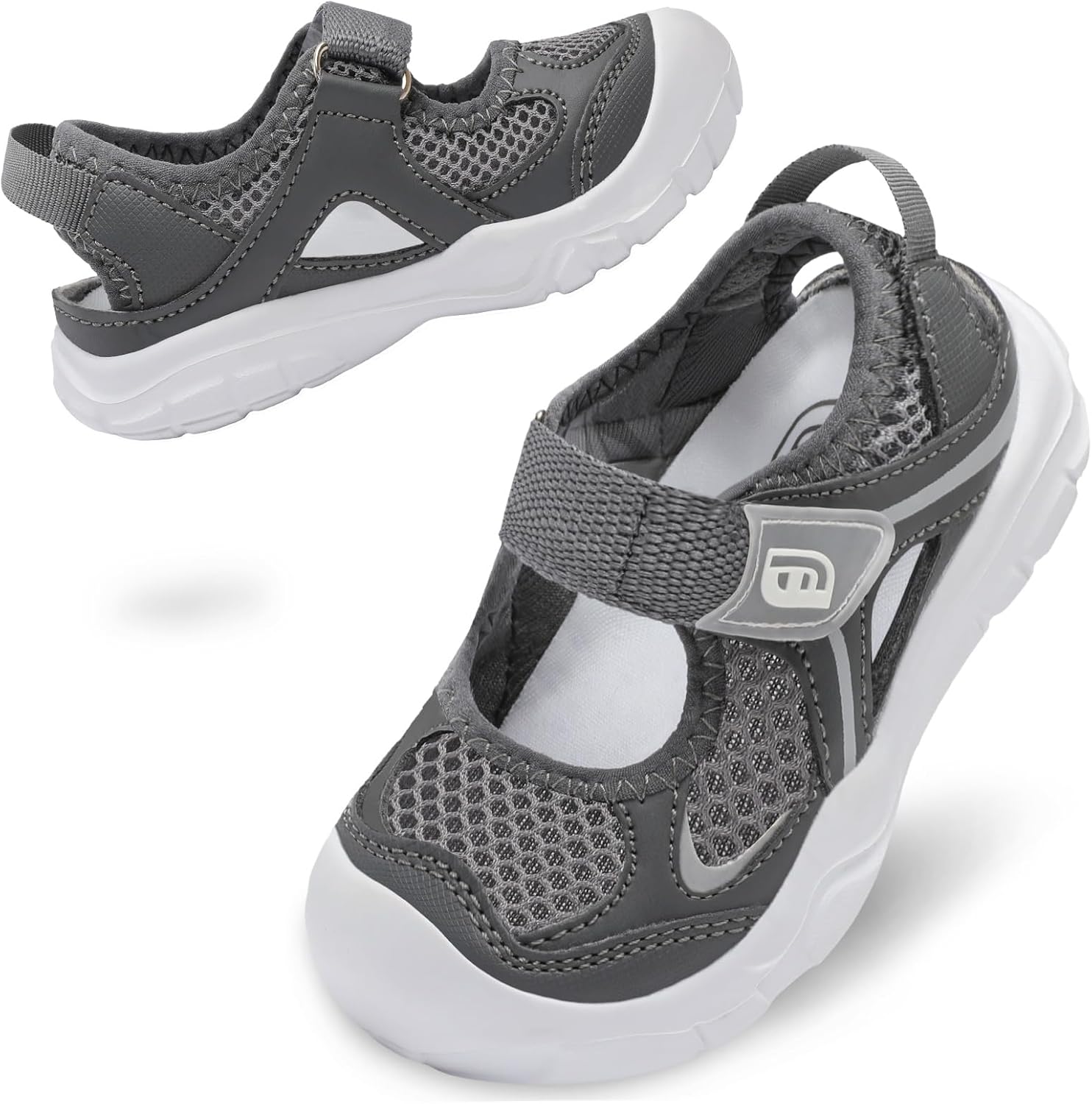 JOINFREE Toddler Sandals Girls Boys Wide Barefoot Water Sandals Lightweight Summer Water Shoes Quick-Dry Non-Slip Aqua Athletic Sneakers for Beach Swim Pool