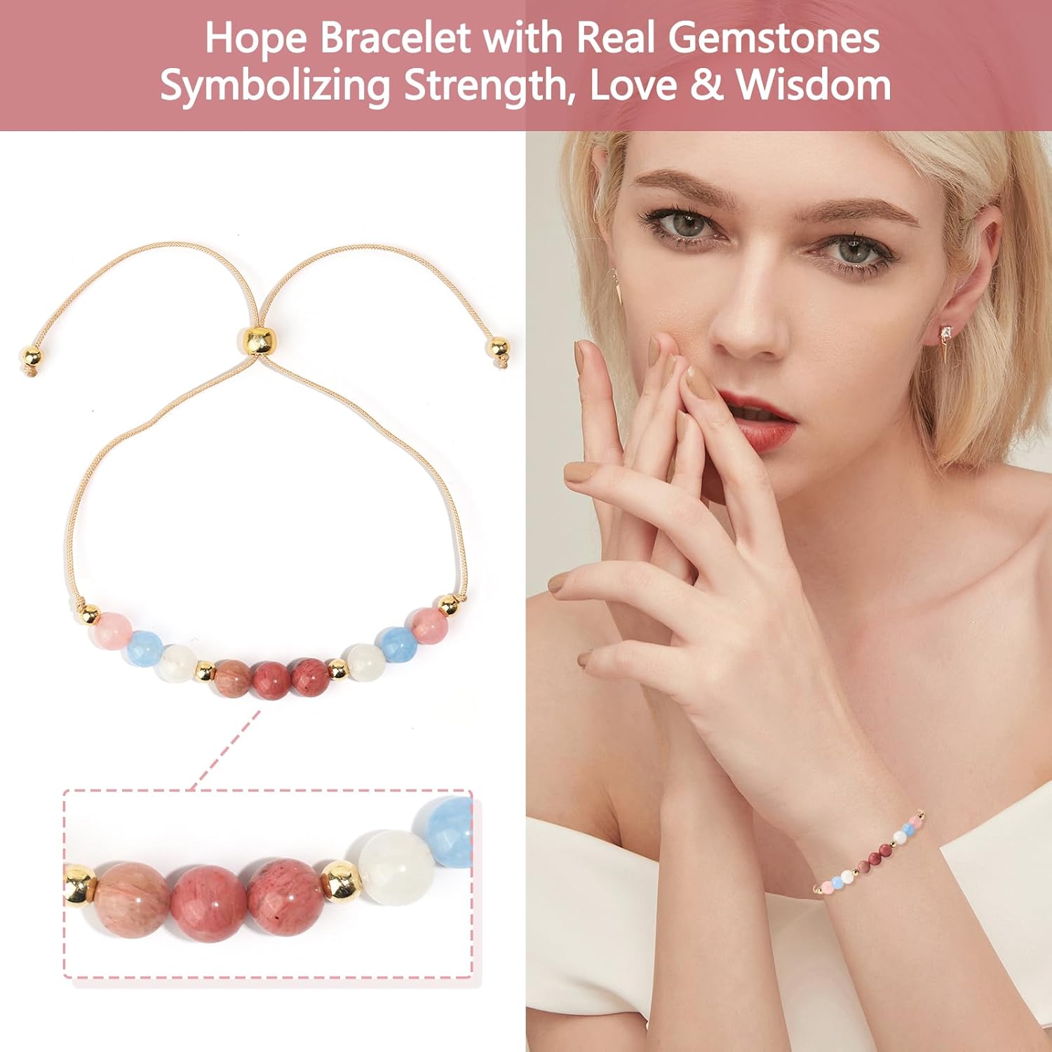 Pregnancy Gifts for Mom to Be – IN MY PREGNANT ERA 16oz Iced Coffee Glass with Lid and Hope Bracelet – Baby Shower or Pregnancy Announcement Keepsake Gift Set for First Time Moms - Image 8