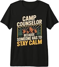 Camp Counselor Summer Camp Camper Campfire Camping Premium Tri-Blend T-Shirt