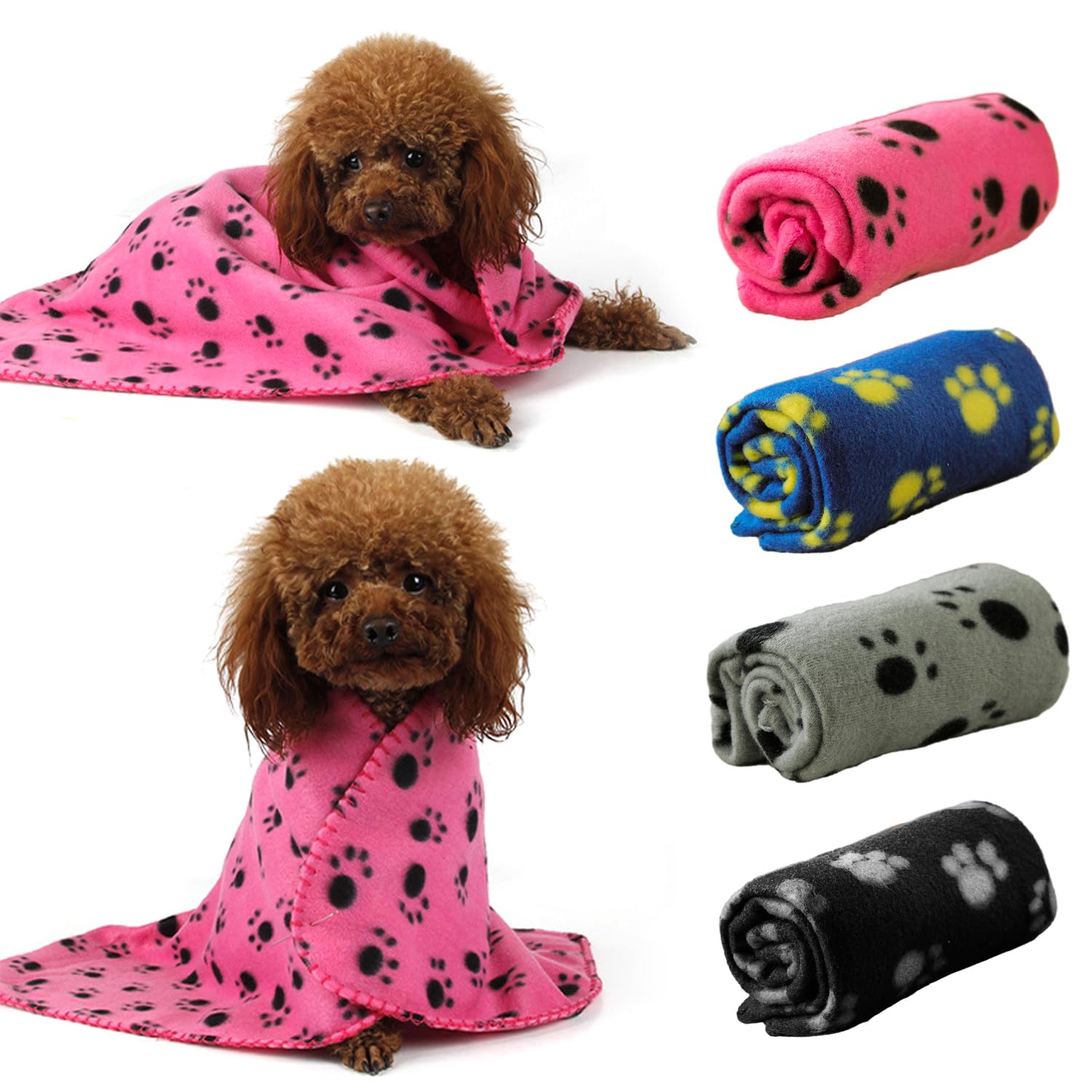 Coperta Per Cani Impermeabile Kaempe 100x120 Cm - Doppia Faccia Lana D'Agnello, Lavabile In Lavatrice, Per Viaggi E Casa