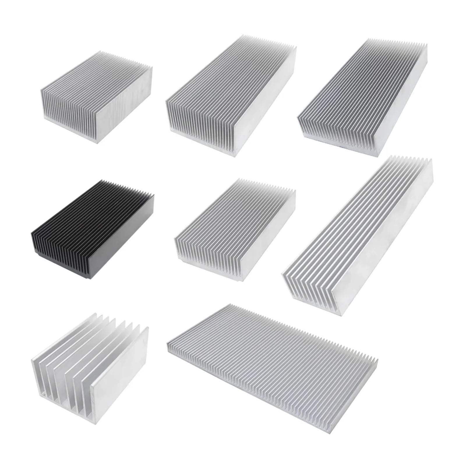 Dispositivo di Raffreddamento del dissipatore Calore radiatore in Alluminio estruso for la dissipazione Circuito Integrato LCD Chip elettronico LED(150x69x36mm)