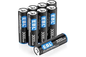 EBL 3000 Mah Battery Non-Rechargeable Lithium AA Batteries