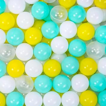 MoonxHome Ball Pit Balls for Toddlers, Plastic Balls for Ball Pit, BPA Free Crush Proof, Kids Pool Water Toys for Play Tent 2.15"
