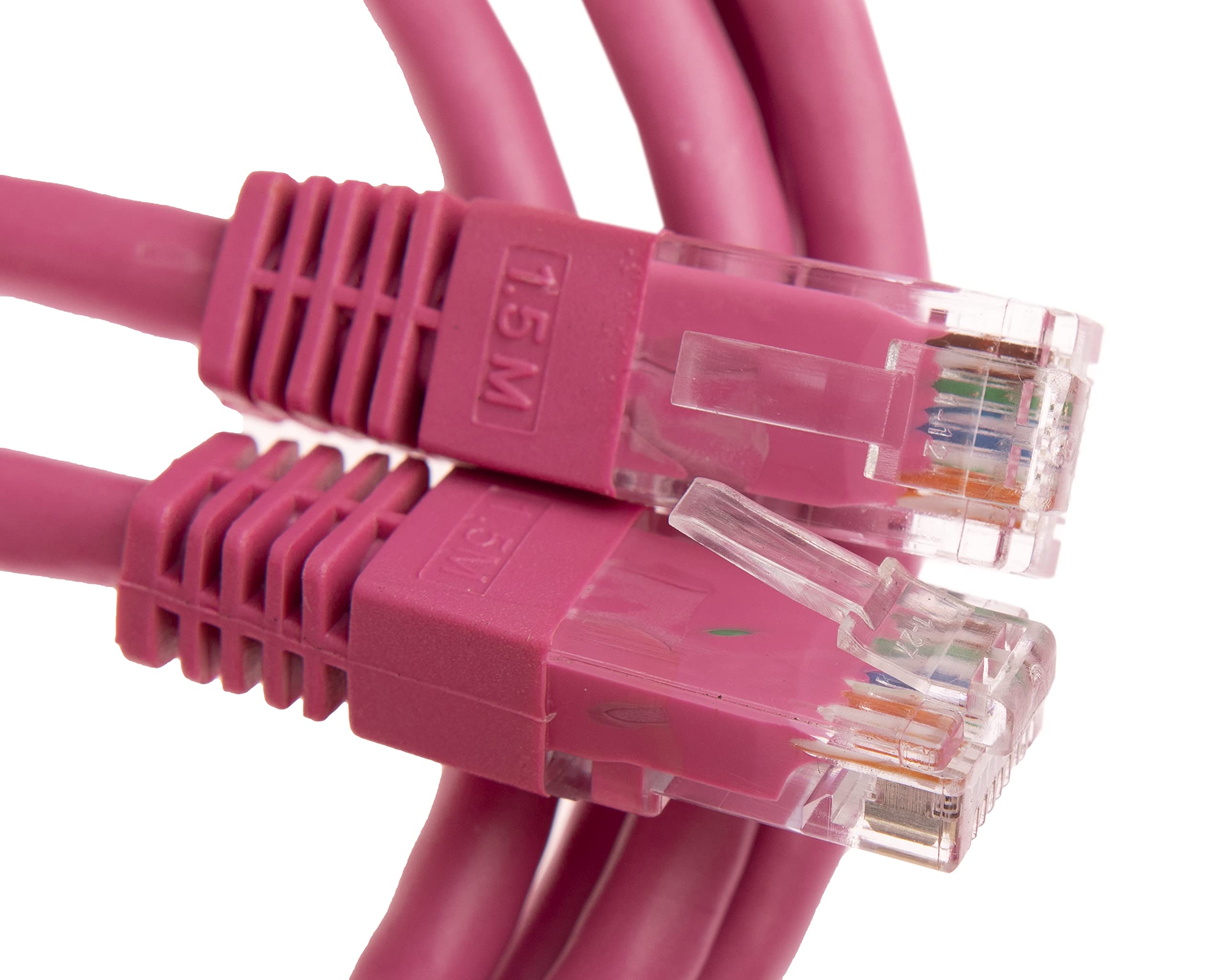 CDL Micro Unshielded Twisted Pair Backwards Compatible Cat-6 Cable 1.5m - Pink